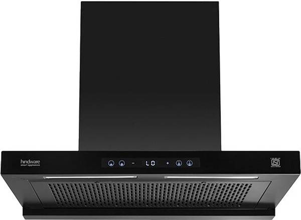 Hindware Darcia BLDC 90CM Auto Clean Wall Mounted Black 1500 CMH Chimney