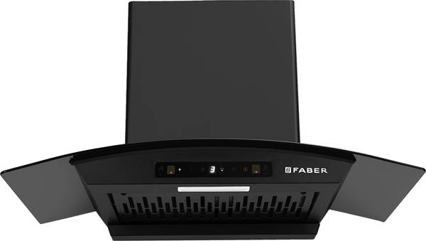 FABER Hood Agile BLDC FL HC SC BK IN75 Auto Clean Wall Mounted Black 1500 CMH Chimney