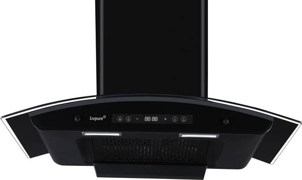 LIVPURE LIV-INVICTO-90-FL-BLDC-HAC Auto Clean Filterless Auto-clean Chimney With BLDC Motor | 9 Speed With RPM Display |Touch & Gesture Control |Low N...