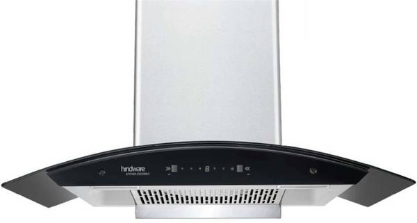 Hindware Ripple 90 Auto Clean Wall Mounted Chimney  (Inox 1200 CMH)