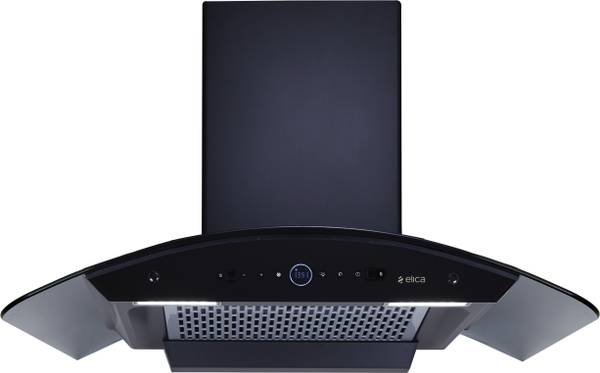 Elica PRO PLUS FL BLDC HAC LTW 90 MS NERO Auto Clean Wall Mounted Black 1600 CMH Chimney