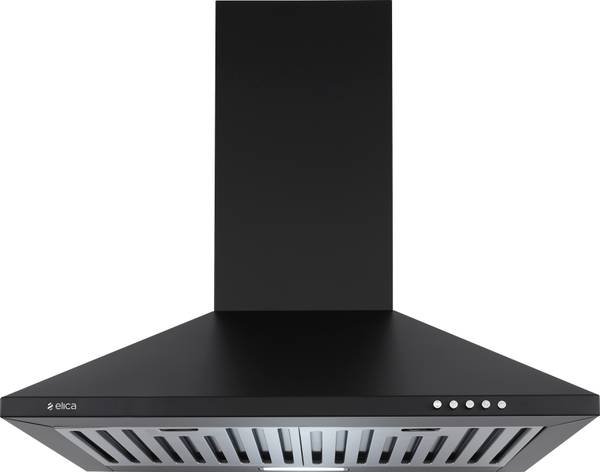 Elica STRIP PLUS BF 60 NERO Wall Mounted Black 900 CMH Chimney