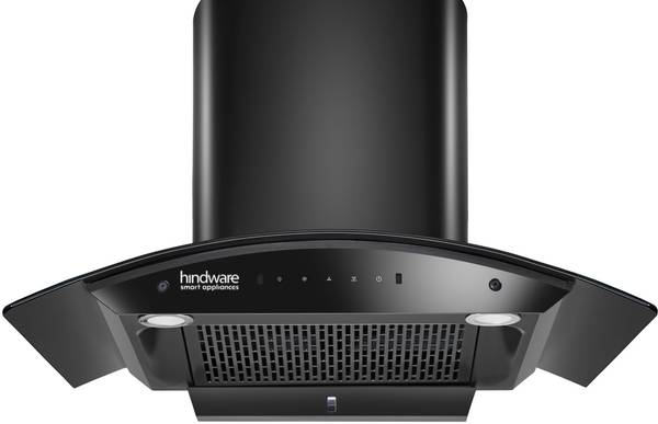 Hindware Smart Appliances Ripple Blk Plus Autoclean 75 IN Auto Clean Curved Glass | Filterless | Touch Control | Motion Sensor | 10 Years Motor Warran...