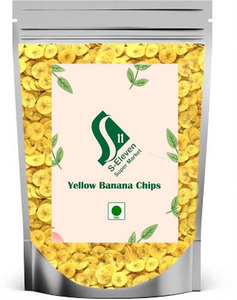S Eleven Super Market Crispy and Crunchy Yellow Kerala Banana Chips/Banana Waffers Chips