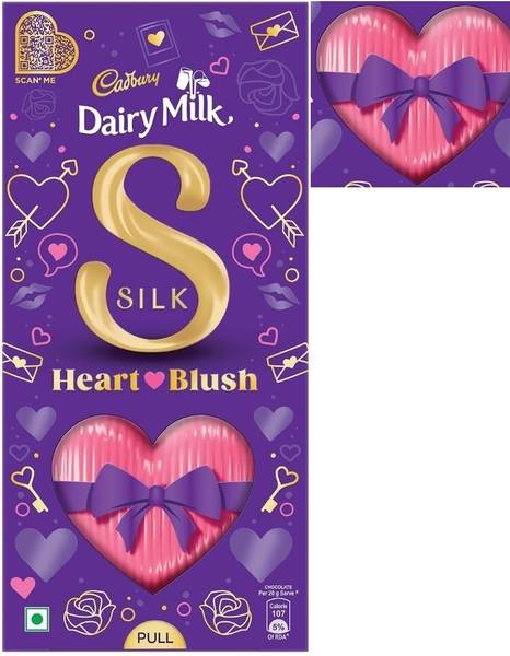 Cadbury Dairy Milk Silk Valentines Heart Blush Chocolate Bars
