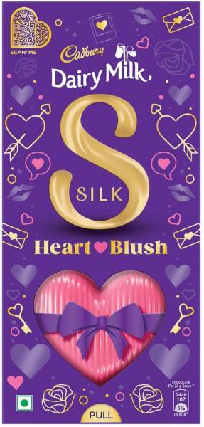 Cadbury Dairy Milk Silk Valentines Heart Blush Chocolate Bars