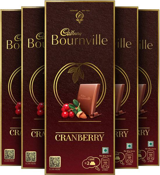 Cadbury Bournville Cranberry Dark Chocolate Bars