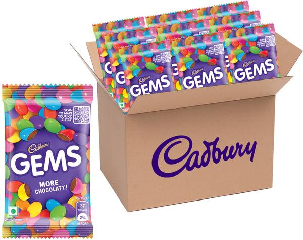 Cadbury Gems 7.9 Gm (Pack of 84) Crackles  (84 x 7.89 g)