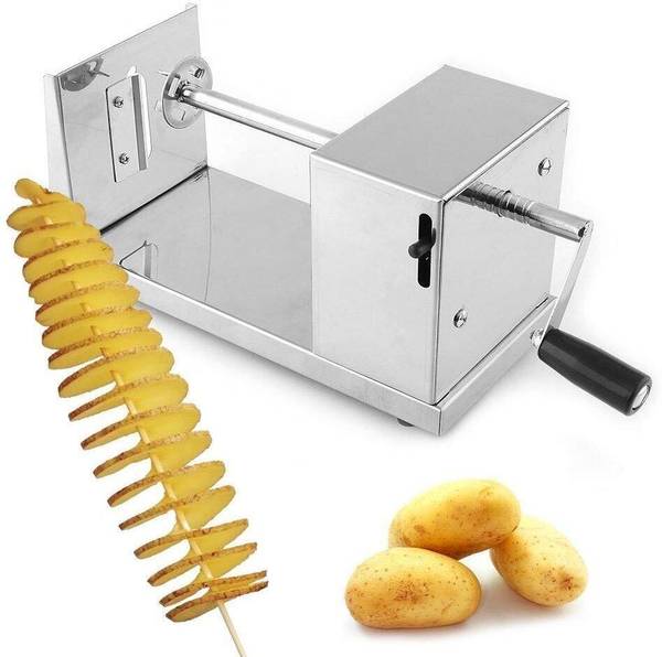 NEELPHARM by NA Stainless steel potato tristwer tornado machine Potato Grater & Slicer