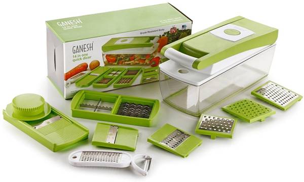 Ganesh 14 in 1 Multipurpose Chopper, Fruits & Vegetable Cutters Vegetable & Fruit Chopper