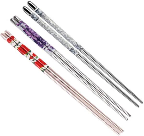 Hichaki Traders Chewing, Eating, Training, Decorative Stainless Steel, Steel Korean, Chinese, Japanese, Vietnamese Chopstick