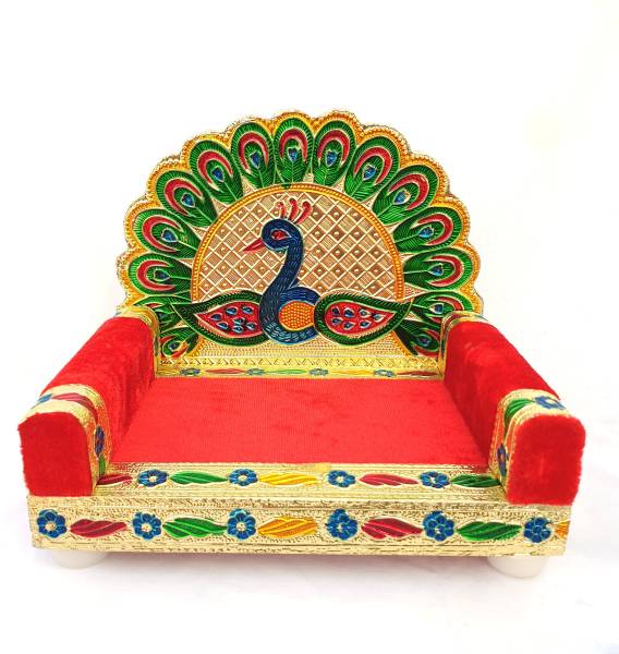 visatgoddism 1 To 2 No Laddu Gopal Singhasan Bal Gopal Singhasan Thakurji God Sofa Wooden Wooden Pooja Chowki