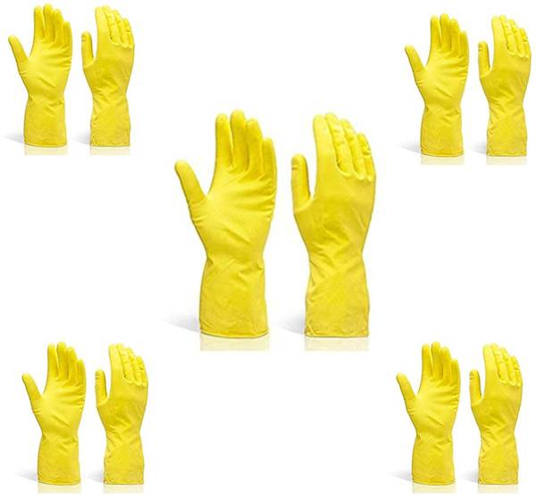 Donizard Cleaning Gloves Reusable Rubber Hand Gloves for Washing Cleaning Kitchen Garden Wet and Dry Glove Set
