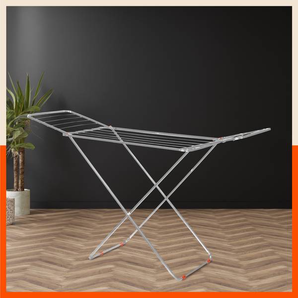 Bathla Steel Floor Cloth Dryer Stand Mobidry Flex Stainless Steel