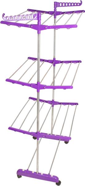 Unizone Steel, Aluminium, Plastic Floor Cloth Dryer Stand - 12 Month Warranty - DV3S Floor Cloth Dryer Stand 900047 - 733