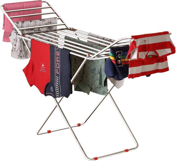 Sundry Steel Floor Cloth Dryer Stand Ruff & Tuff Heavy-Base Stainless ...