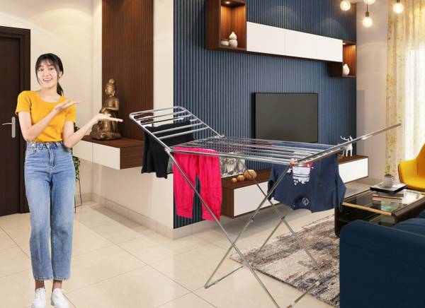 Steel floor on sale cloth dryer stand