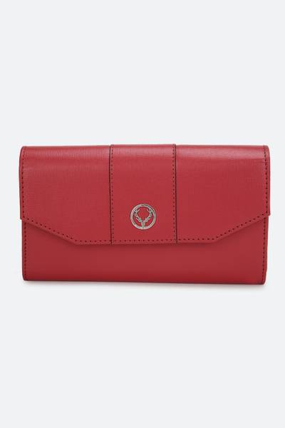 Allen Solly Women Red Genuine Leather Wallet