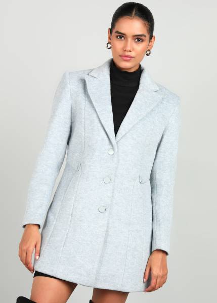 Breil By Fort Collins Knitted Tweed Solid Coat