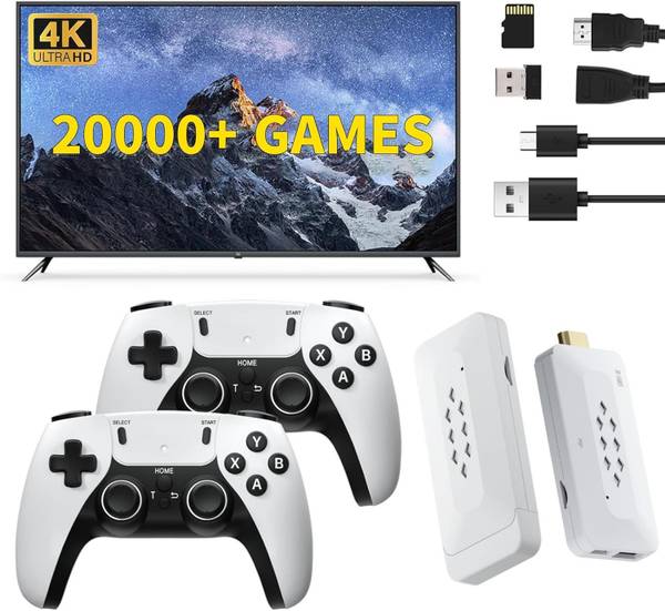 M22 Retro GameStick, UHD 4K, Wireless Controller, Built-in 30k+ Retro Games M4 Black Edition