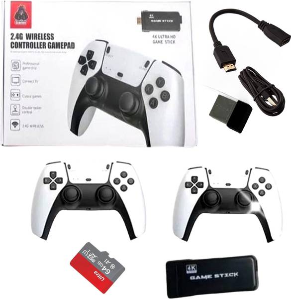 FANSEEKART Game Stick 4k HD Tv Video Game 2.4G with Two wireless