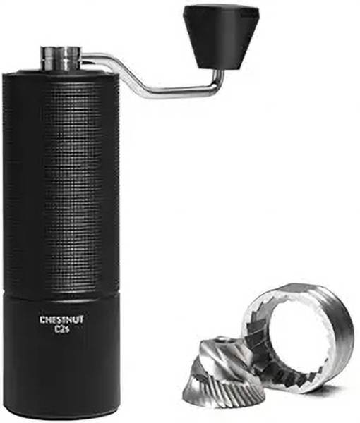 TIMEMORE Chestnut C2S Manual Coffee Grinder Capacity 25g, CNC StainlessSteel Conical Burr 2 Cups Coffee Maker
