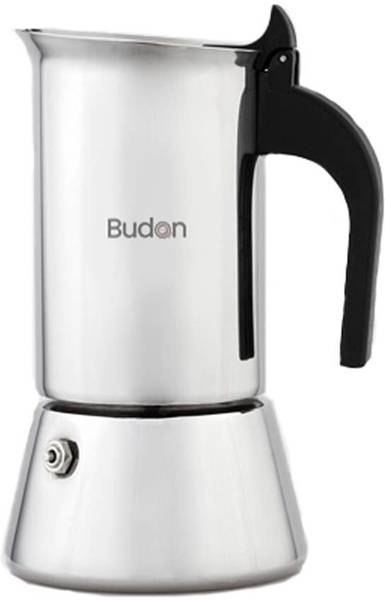 Budan Induction Moka Pot Stainless Steel Espresso Maker, Stovetop 6 Cups Coffee Maker