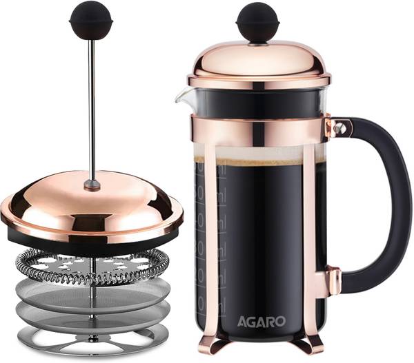 AGARO Royal French Press Coffee And Tea Maker, 4 Cups Coffee Maker