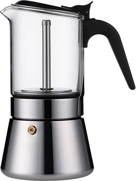 Niyam Glass Moka Pot for Great Flavored Strong 4 Espresso Cup
