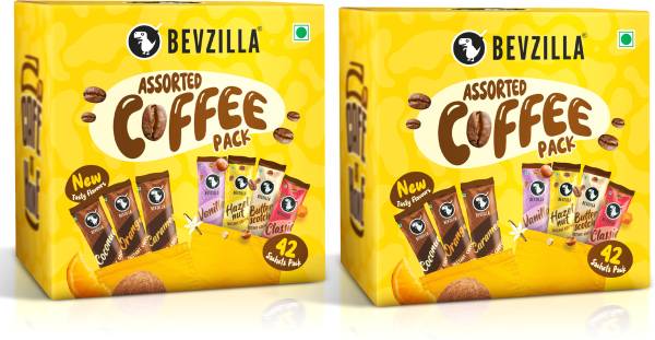 Bevzilla 84 Sachets Box, Makes Premium Cup Instant Coffee