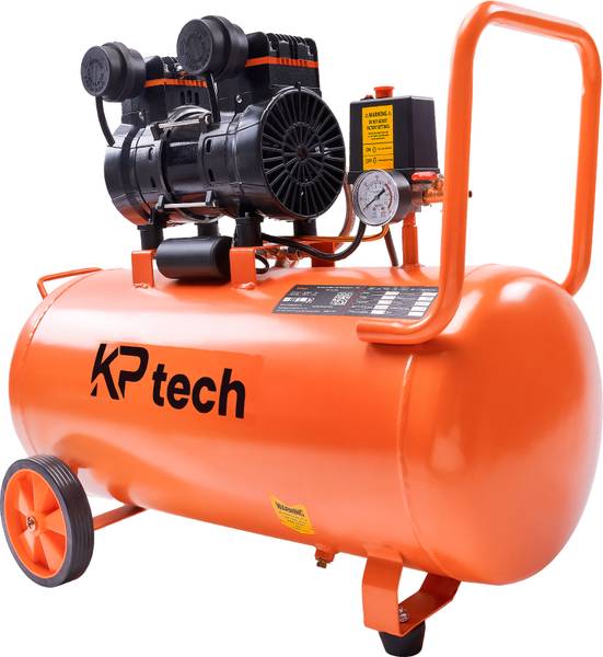 KP TECH Oil Free Air Compressor | 1560 W | 2800 RPM | 50 L Tank | Oil Free System Coil Spring Compressor