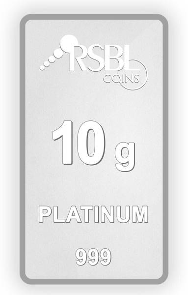 RSBL Precious Certified Exquisite Design 10 g Platinum Bar