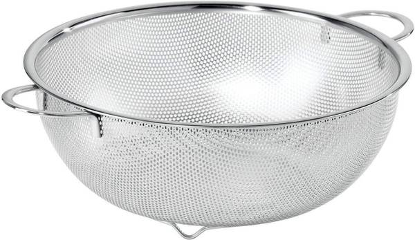 Freshome Stainless Steel Colander Strainer for Kitchen Fruits Vegetable Rice Washing Bowl Colander