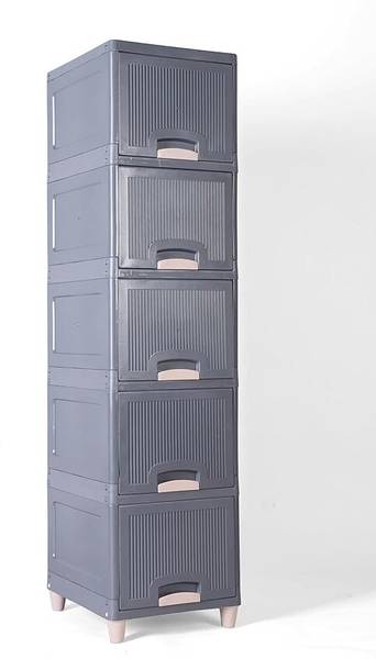 ASHLAS 5 Chest of Drawers : Versatile Drawer Storage Organizer & Organisers Storage Box PP Collapsible Wardrobe