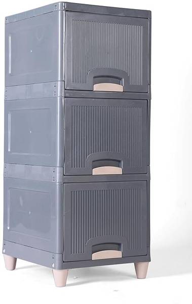 ASHLAS 3 Chest of Drawers : Versatile Drawer Storage Organizer & Organisers Storage Box PP Collapsible Wardrobe