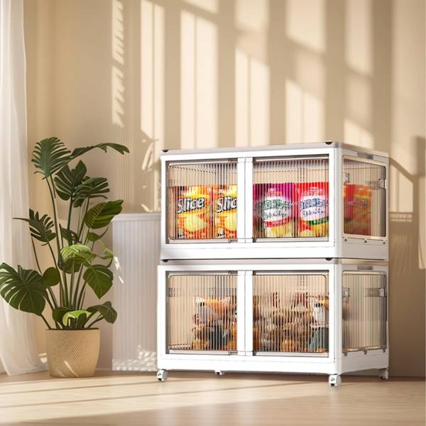 Keekos Closet Organizer Boxes Storage Bins Foldable Clothes/Toys/Office Supplies/Snacks PP Collapsible Wardrobe