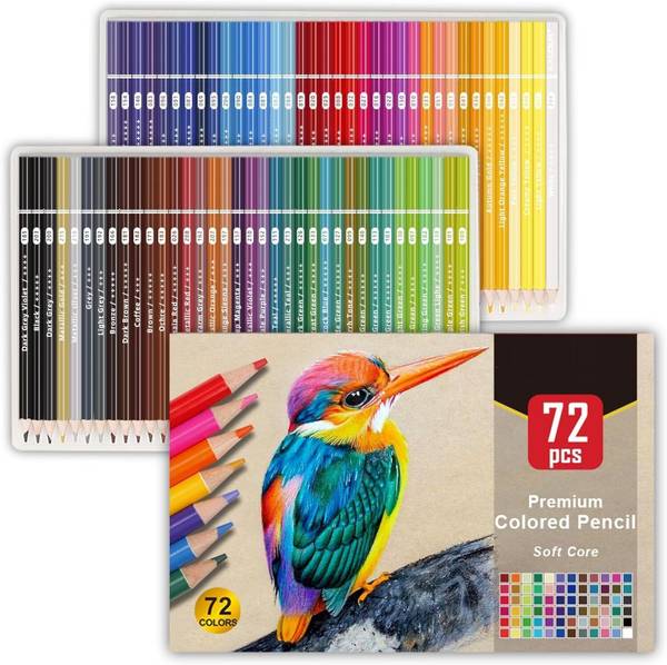 Wynhard 72 Pcs Colour Pencils Set For Drawing Colouring Pencils For