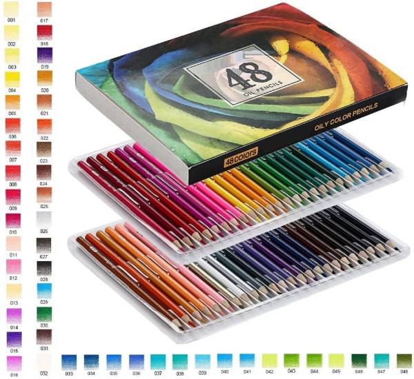 Corslet 104 Pc Sketching Kit Drawing Pencils for Artists Kit  72 Colour Pencils Set - Sketch Penil Set With Color Pencil Set
