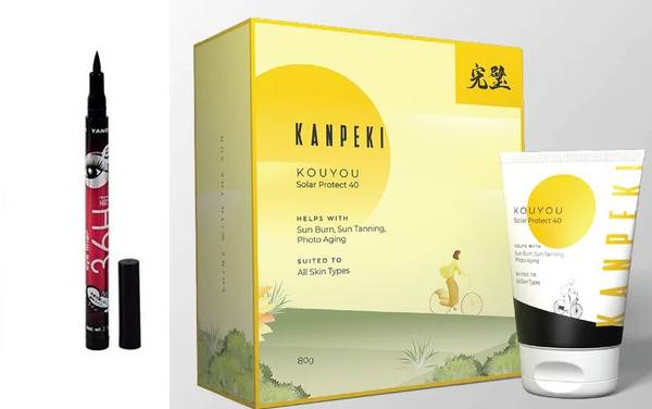FEGURO Kanpeki Kouyou Solar Protect 40 | Daily Essential SPF- 40 | Helps With Sun Burn and Yanquina EyeLiner