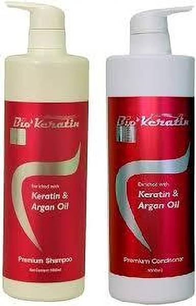 Dreamron Bio' Keratin Premium Shampoo,1000ml and Conditioner,1000ml| Enriched with Keratin & Argan Oil