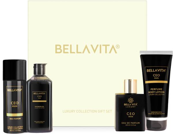 Bella vita organic CEO Man Premium Gift Set|With Woody, Citrus & Aromotic Notes|