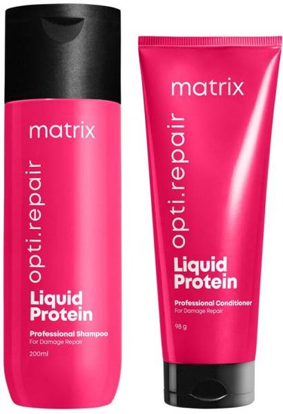 MATRIX Opti.Repair Shampoo & Conditioner for Damaged Hair, with Liquid Proteins (2 items)