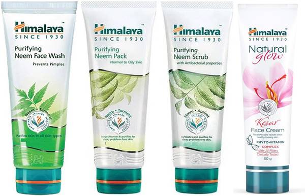 HIMALAYA Pure Skin Neem Facial Kit (50g) With Kesar Cream (50g)