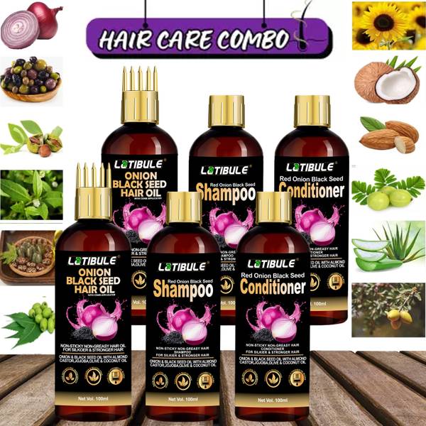 Latibule Onion Black Seed Oil & Shampoo Conditioner with Onion Extract