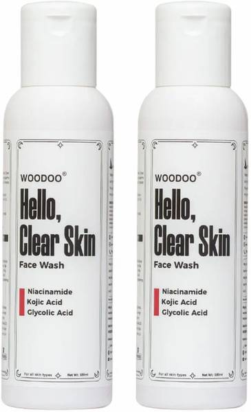 woodoo Hello, Clear Skin Facewash Pack of 2 Face Wash