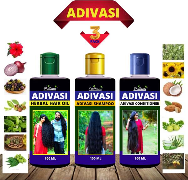 Phillauri Ayurvedic Jadibuti ( Hair Oil + Shampoo + Conditioner)