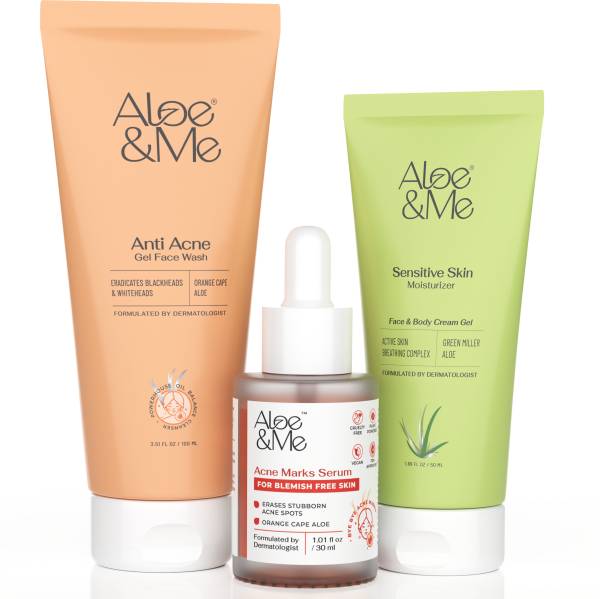 aloe&me 3-Step Acne Marks Kit