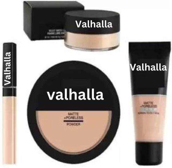 Valhalla makeup kit combo concealer loose powder foundation comapct