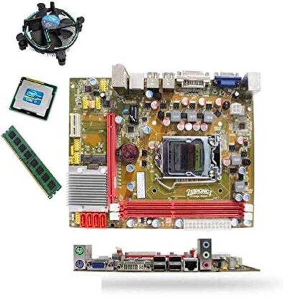 ZEBRONICS H61 motherboard combo kit with i5 3rd processor+16gb ddr3 ram + Cpu fan Combo Motherboard
