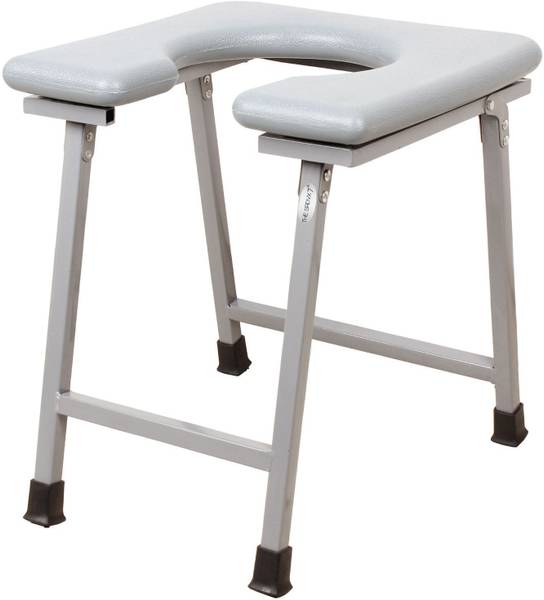 THE SRDVX 7 Powder Coated Commode Stool Indian Toilet Commode Chair for Adults Commode Chair